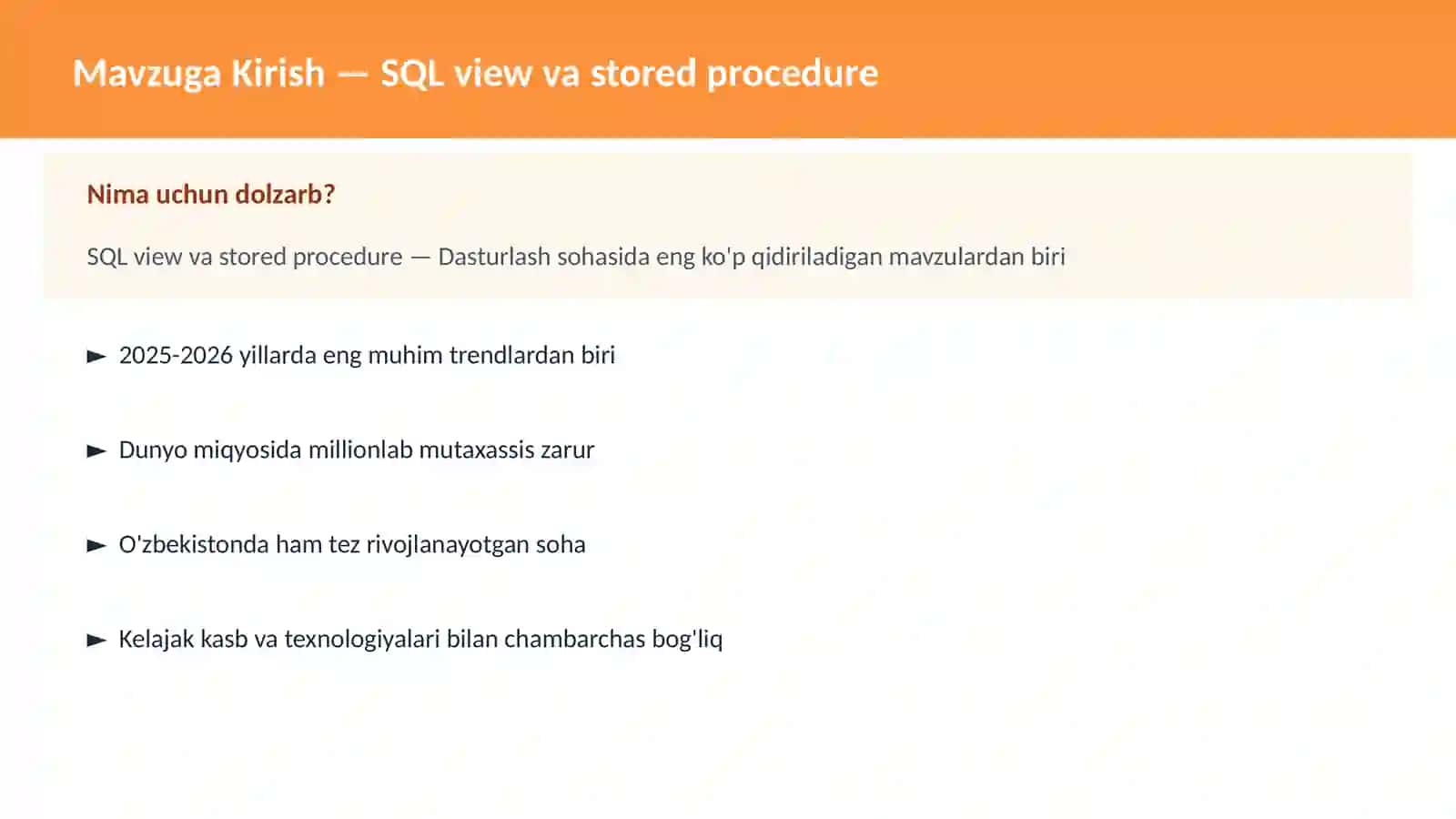 SQL view va stored procedure 2