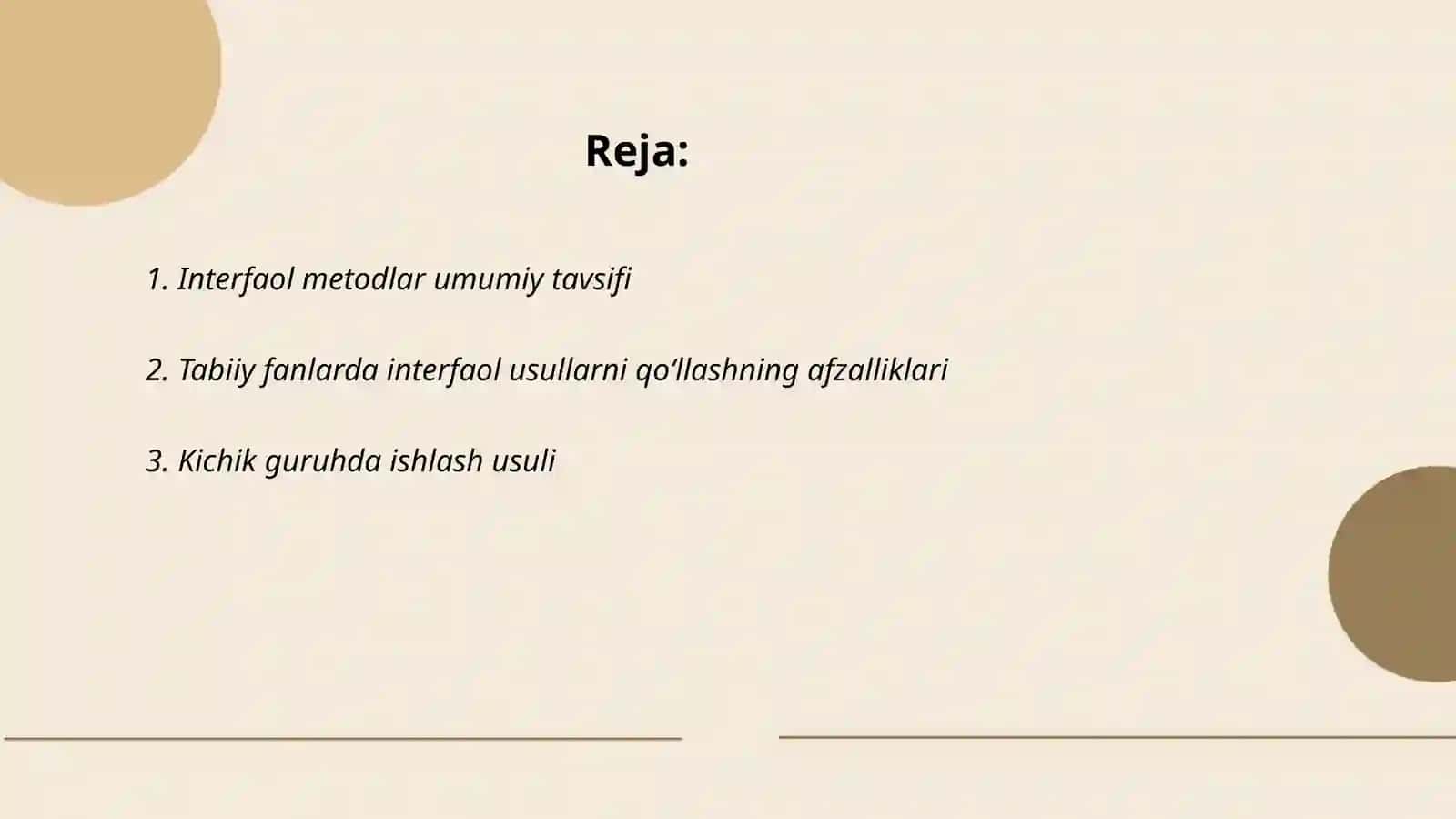 Interfaol metodlar umumiy tavsifi 2
