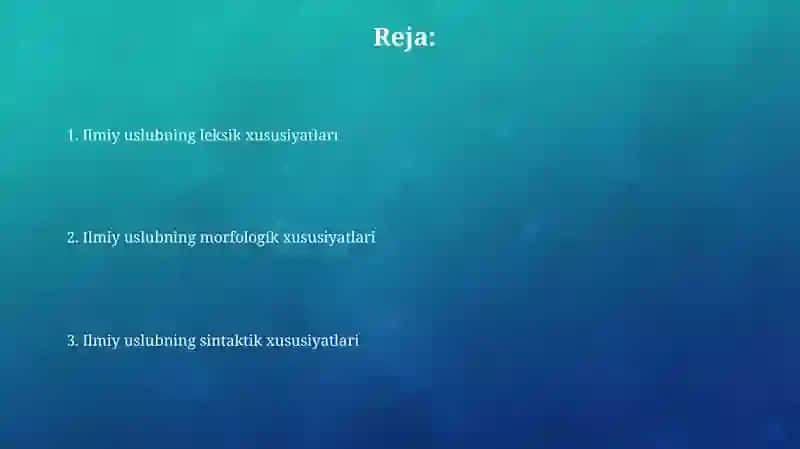 Ilmiy uslubning grammatik xususiyatlari 2