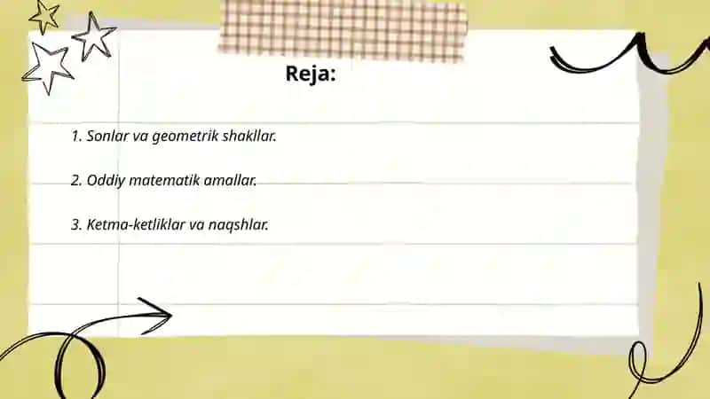 Sonlar va geometrik shakllar 2