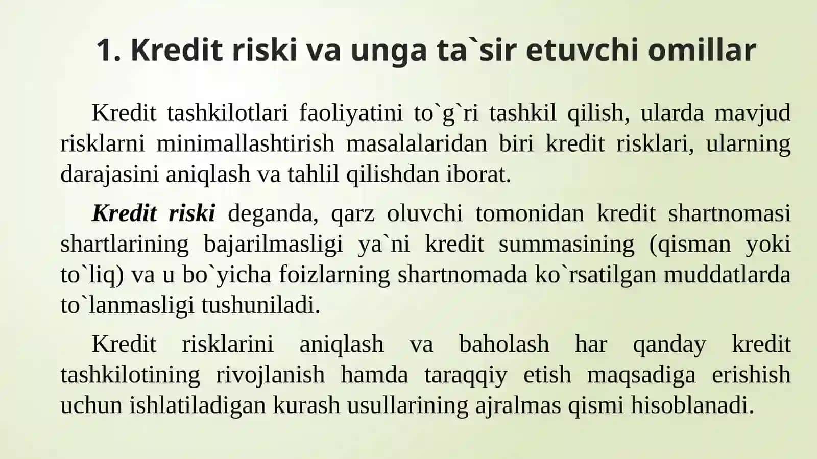 Kreditriski 2