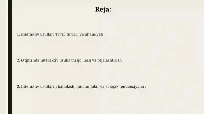Interaktiv usullar 2