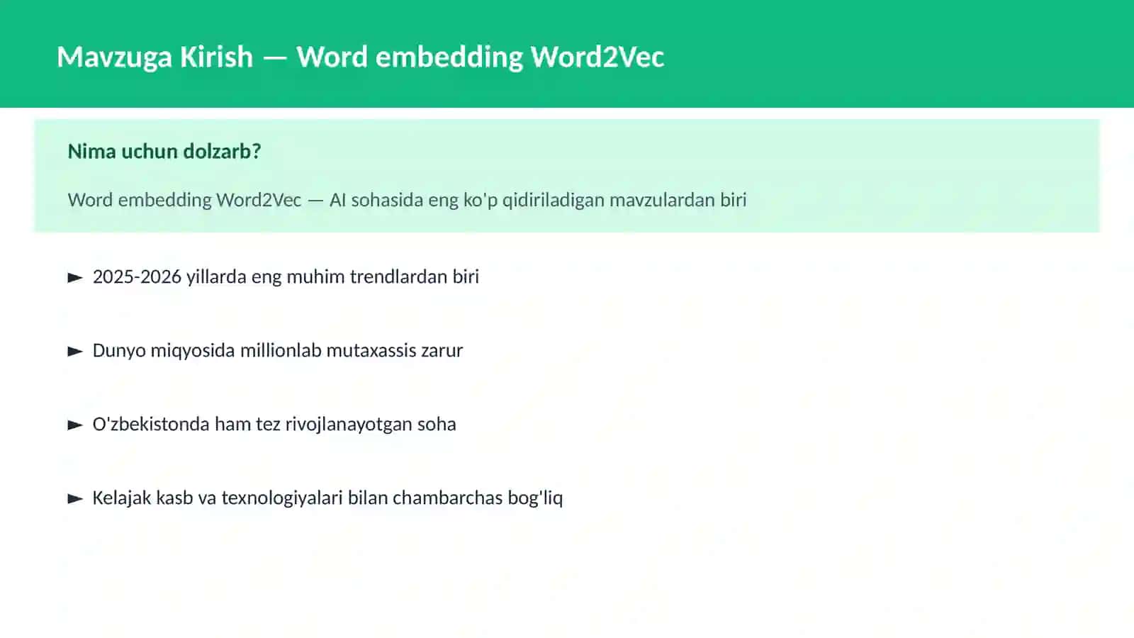 Word embedding Word2Vec 2