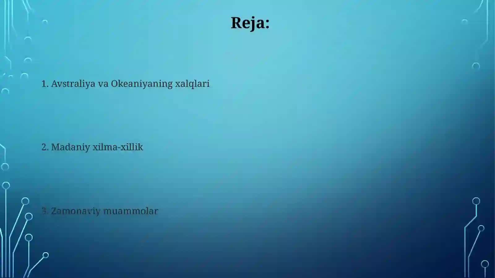 Avstraliya va Okeaniyaning xalqlari 2