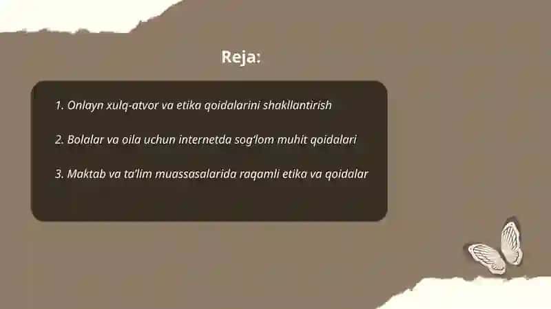Internet tarmogʻida foydalanish boʻyicha sogʻlom muhit qoidalarini shakllantirish 2