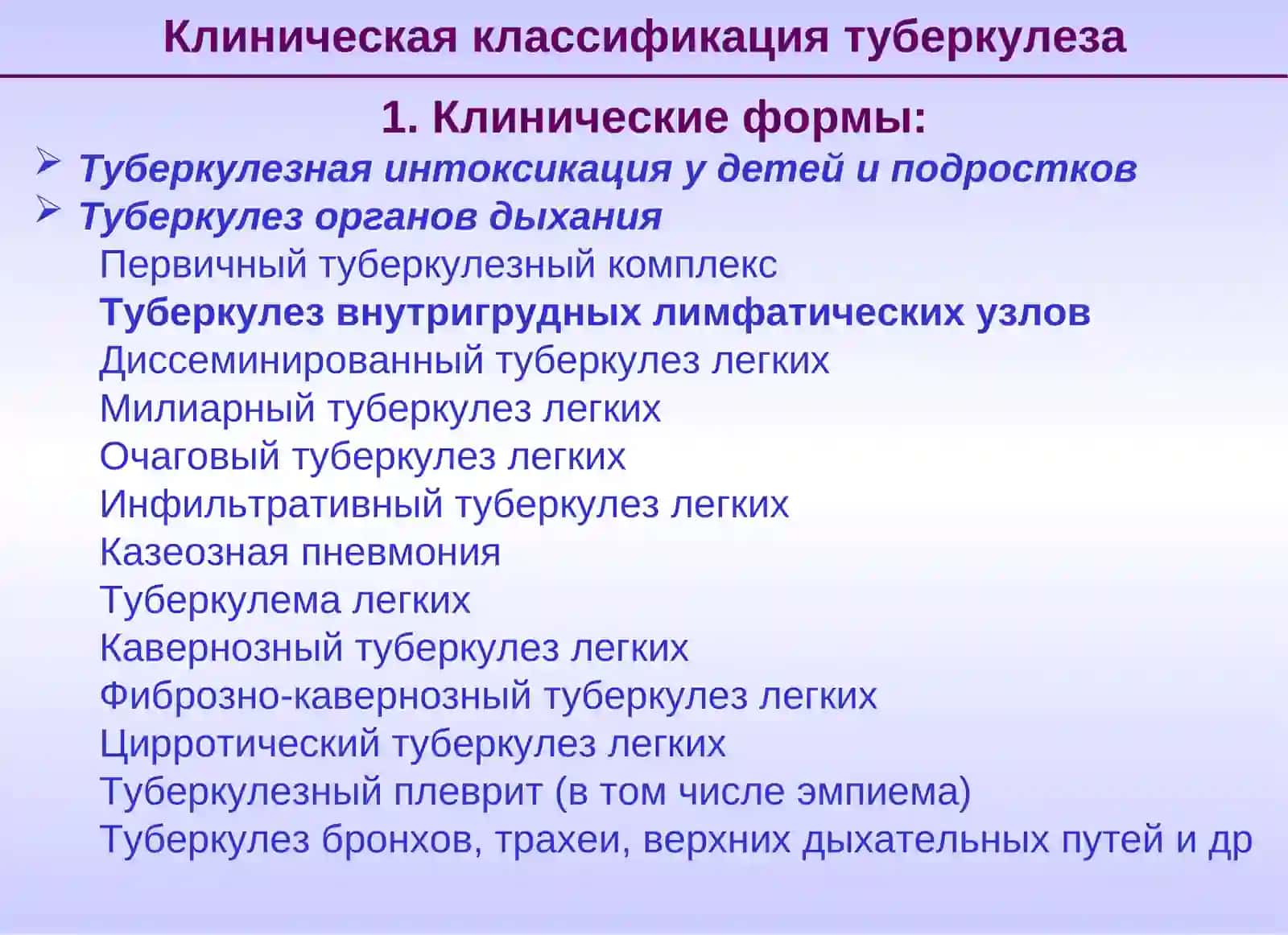 Туберкулез внутригрудных лимфатических узлов 2