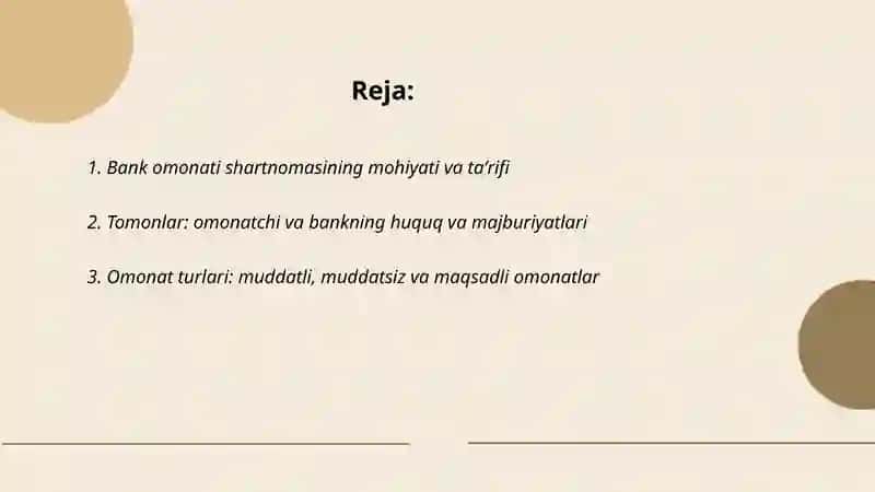 Bank omonati shartnomasi 2