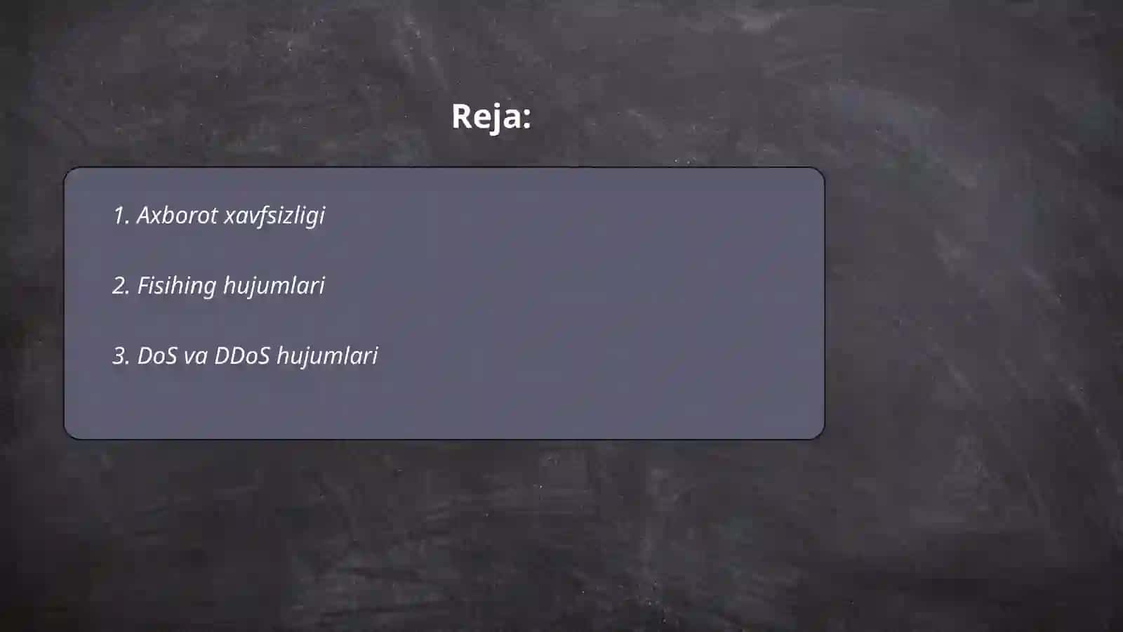 Axborot xavfsizligi 2