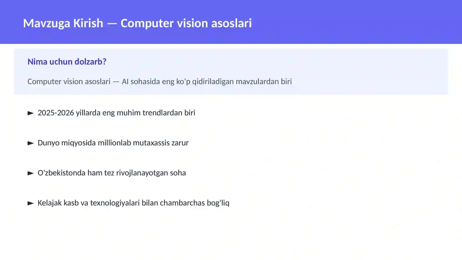 Computer vision asoslari 2