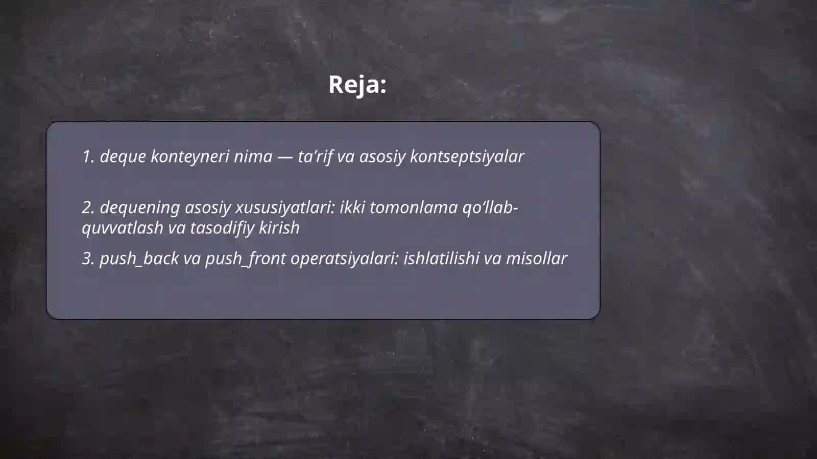 deque konteyneri 2