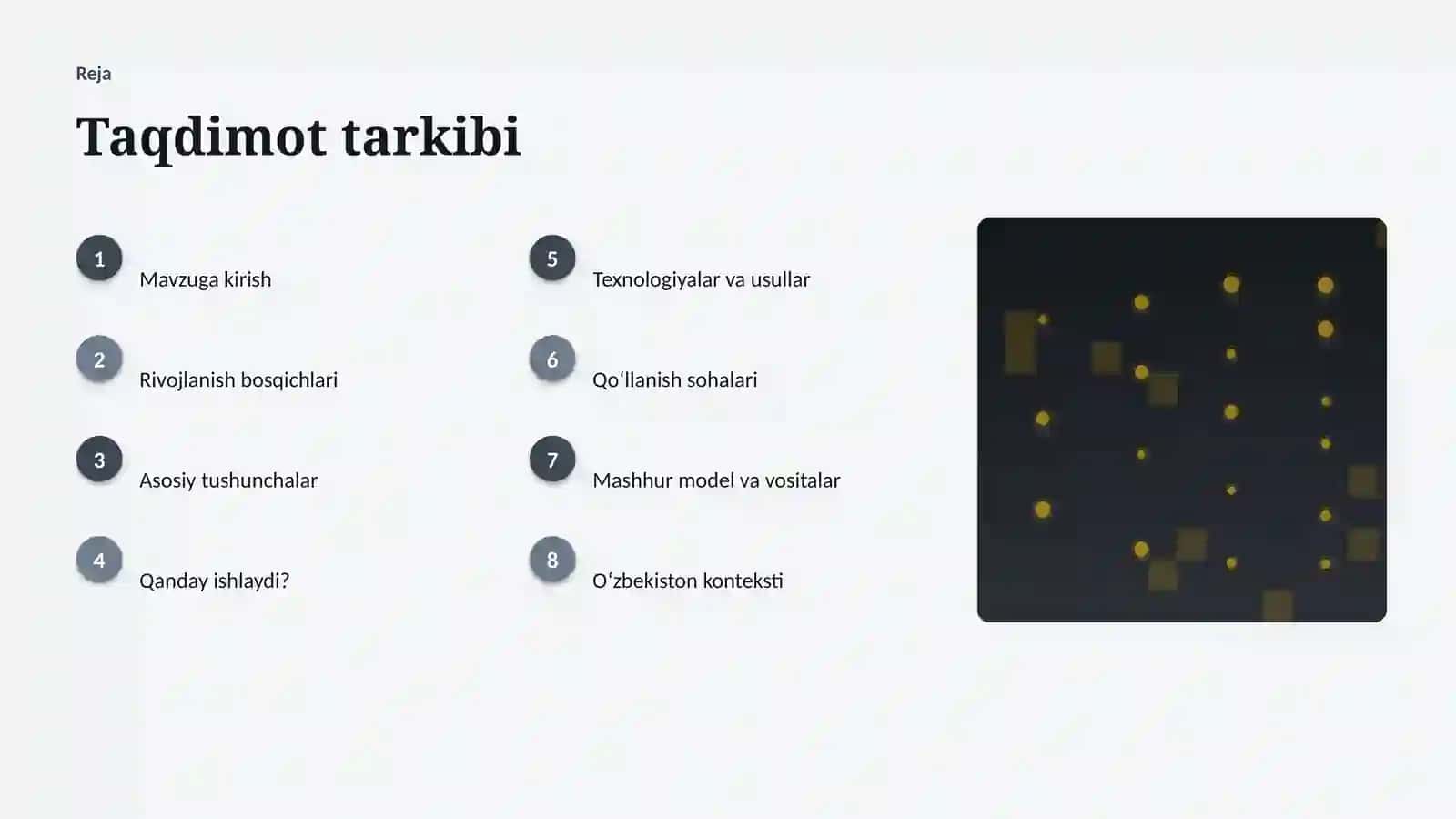 SUNʼIY INTELLEKT • PROFESSIONAL TAQDIMOT 2