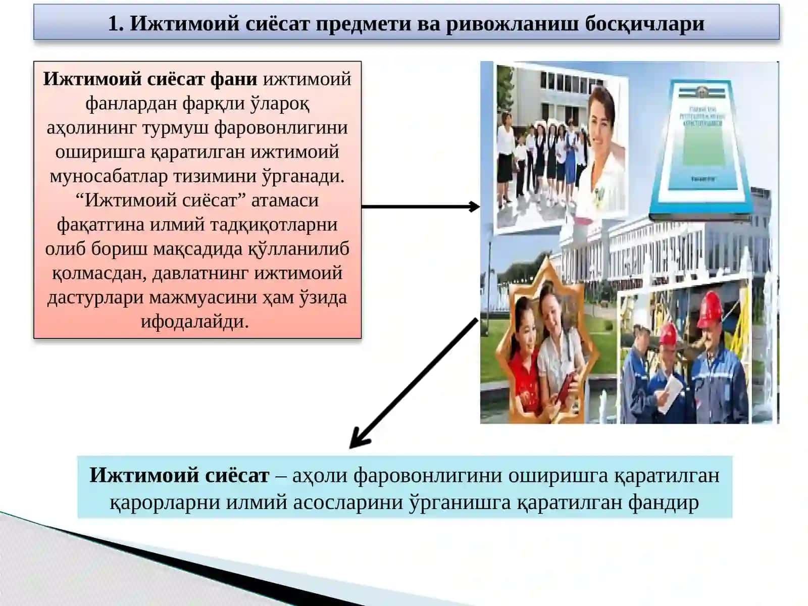 Ижтимоий сиёсатнинг объекти ва предмети 2