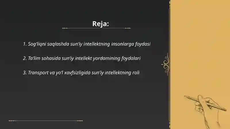 Sun'iy intellektning insonlarga foydasi 2