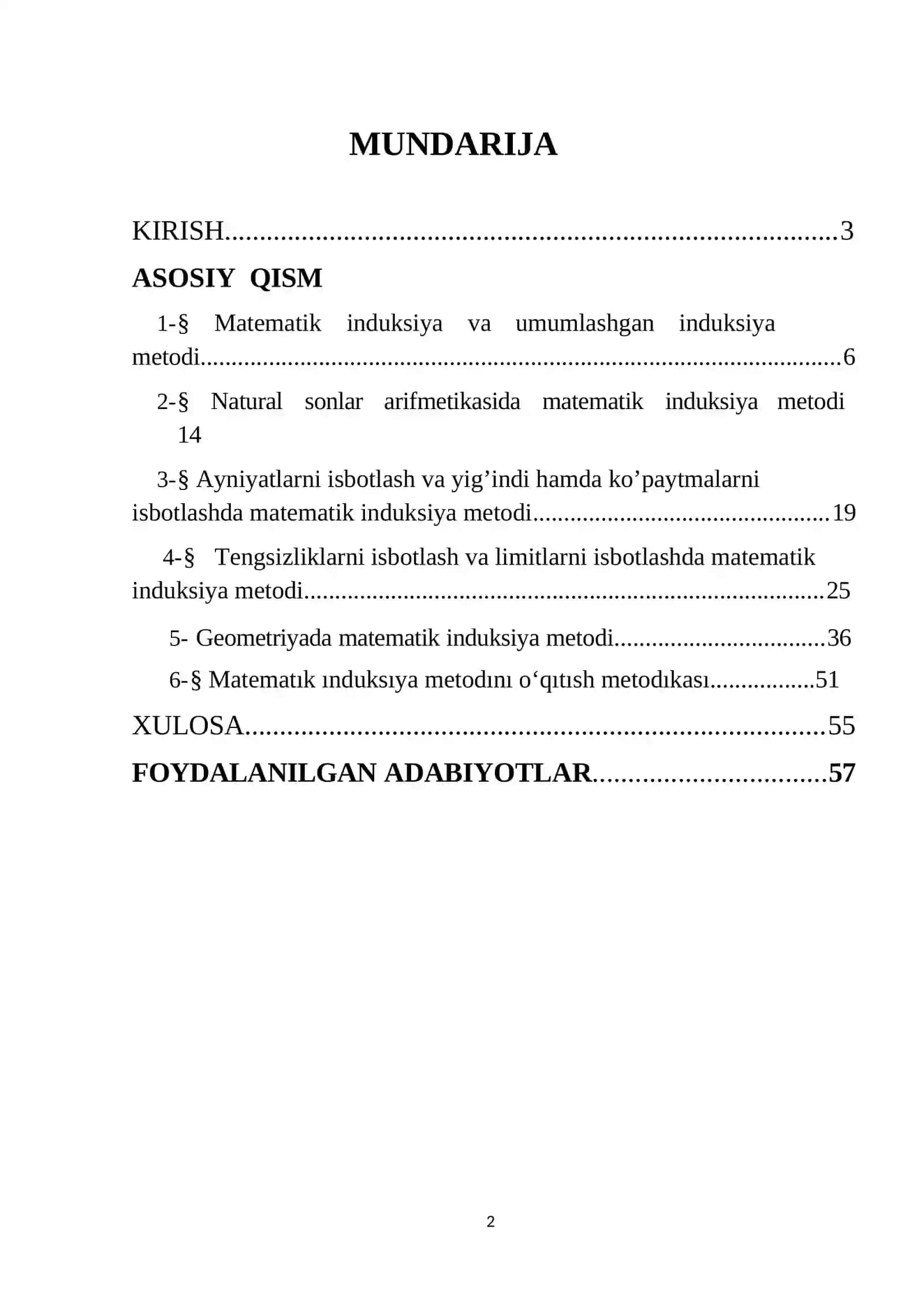 Matematik induksiya metodi 2