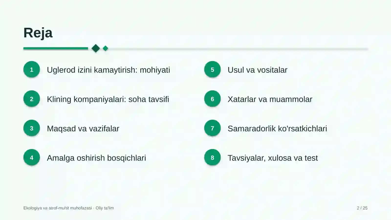 Klining kompaniyalarida uglerod izini kamaytirish 2