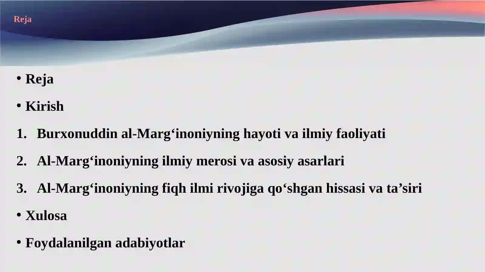 Burxonuddinal-Marg‘inoniy(1123-1197) 2