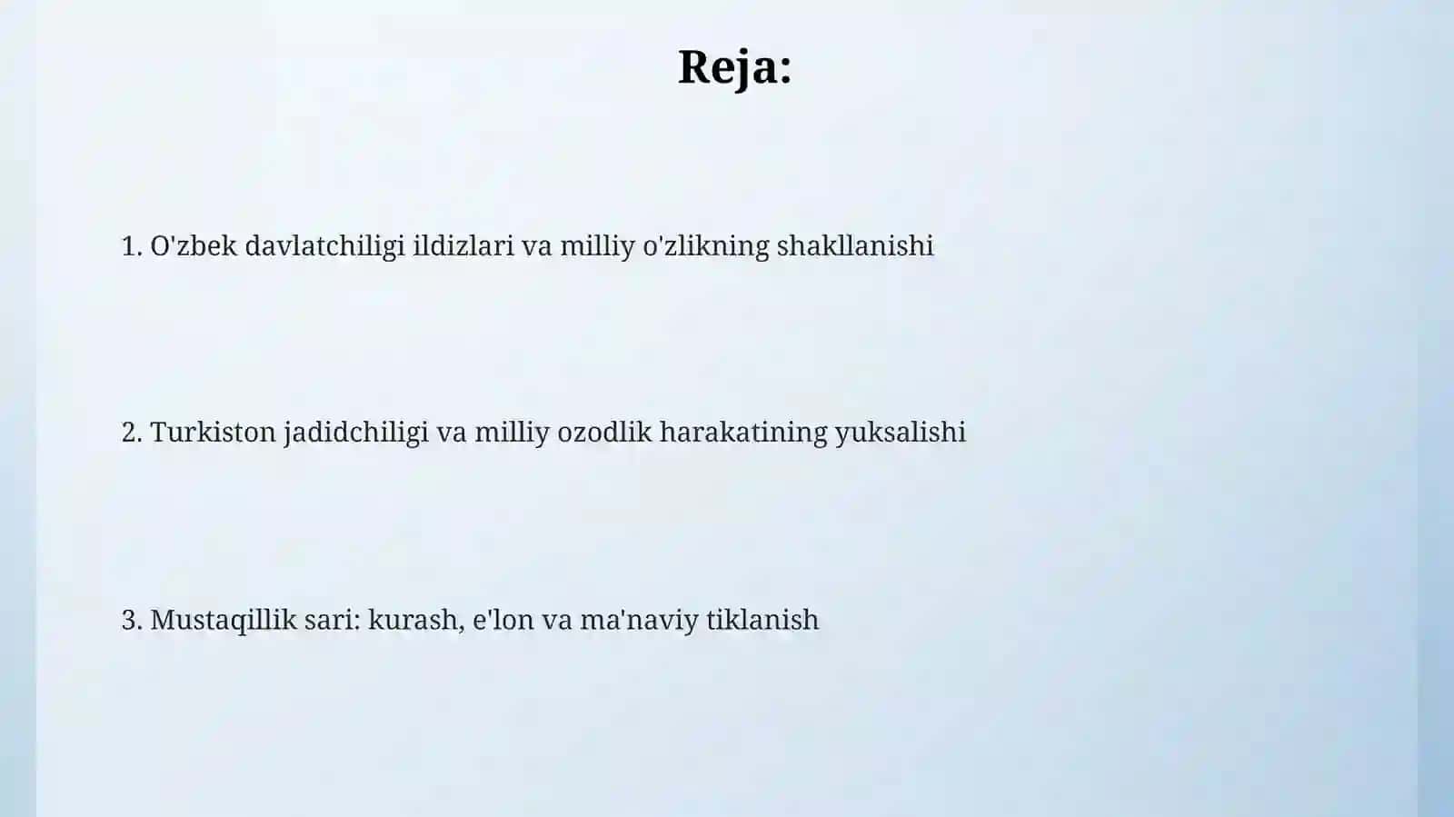 O'zbek davlatchiligi tarixining ildizlari 2
