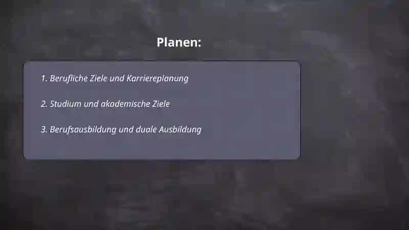 Meine Zukunftspläne 2