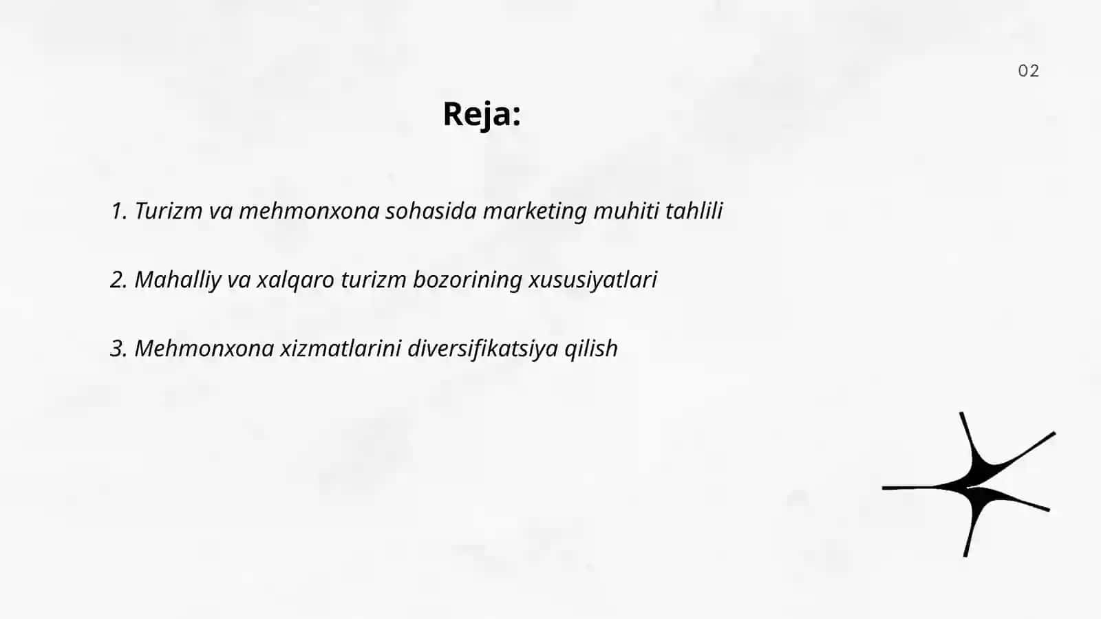 Turizm va mehmonxona xo'jaligida marketing muhiti tahlili 2