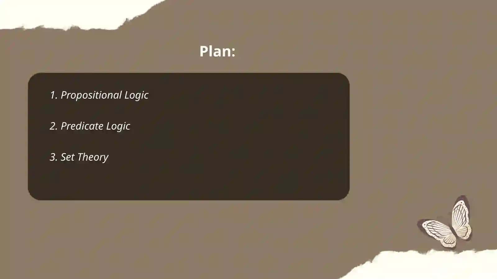 Mathematical logic 2
