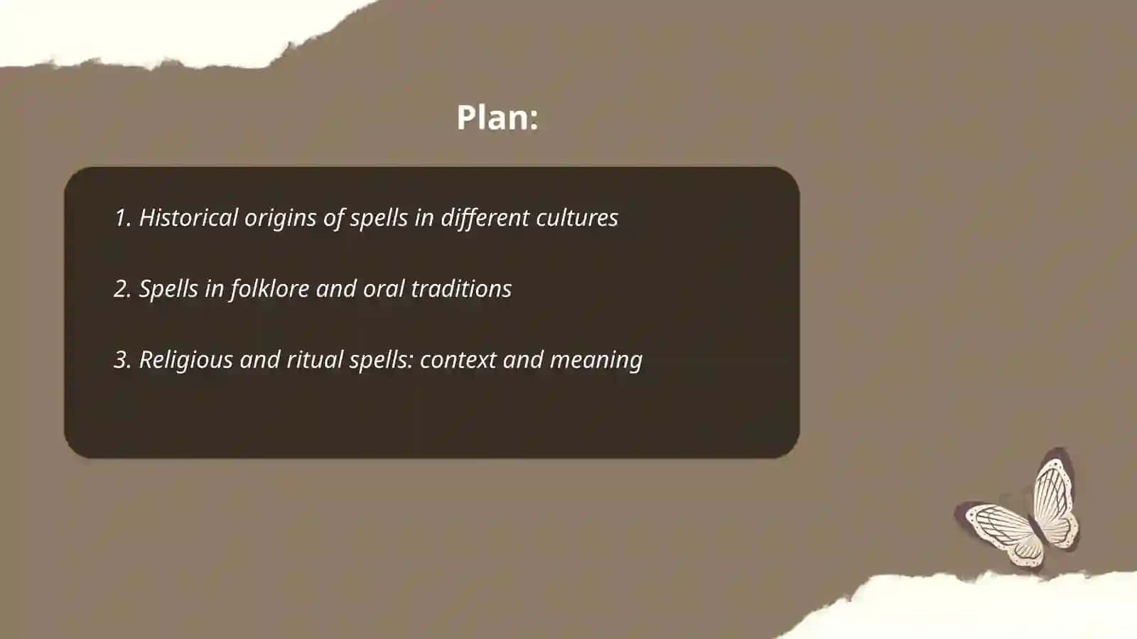 Materials for teaching culture: spells 2