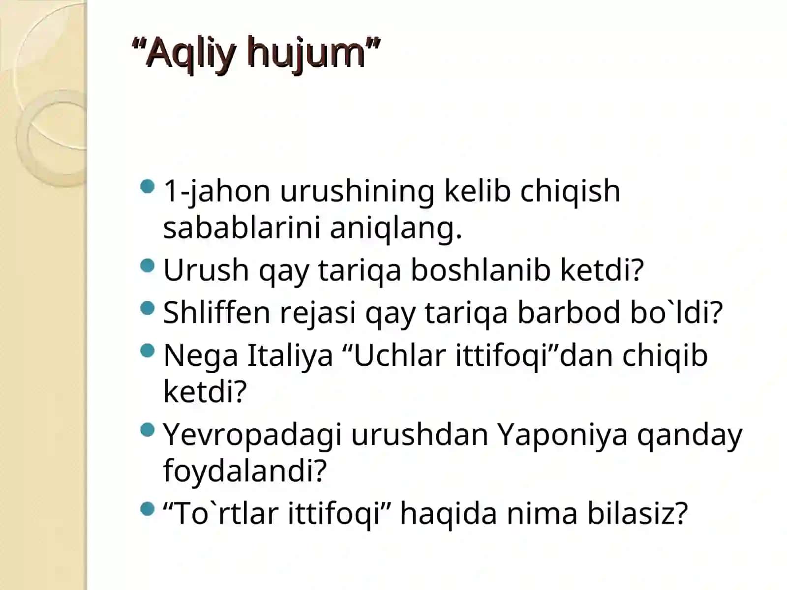 "Aqliy hujum" 2