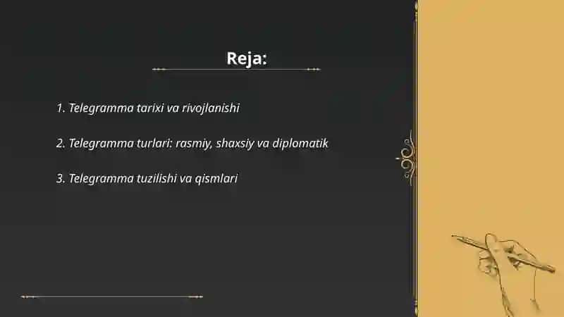 Telegramma buyicha taqdimot 2