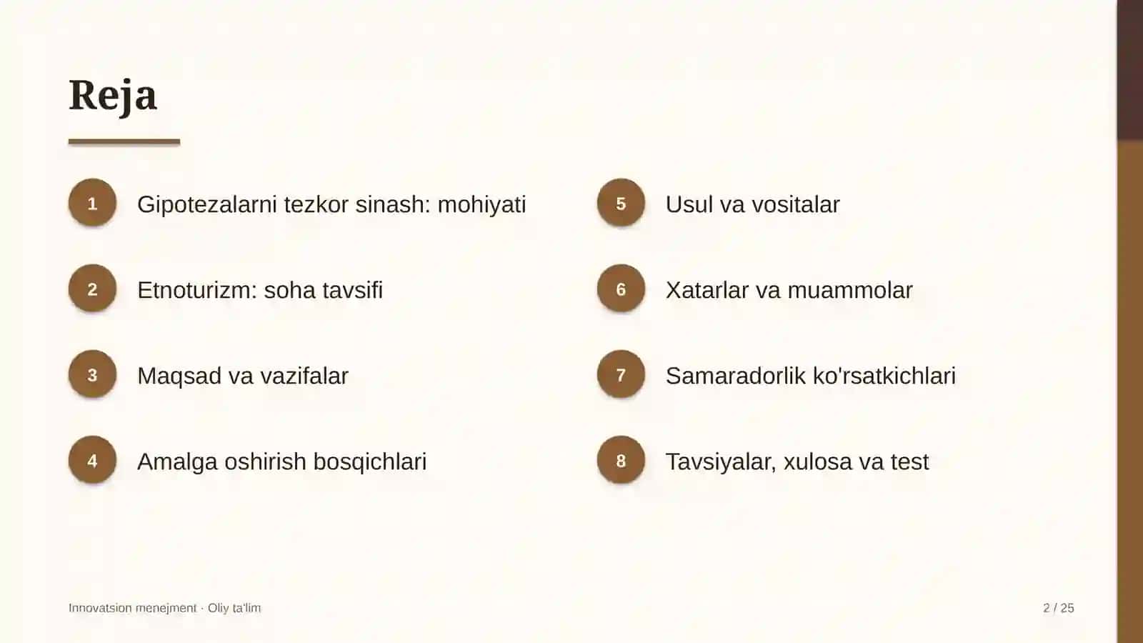 etnoturizmda gipotezalarni tezkor sinash 2406 2