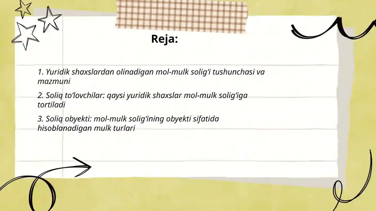 Yuridik shaxslardan olinadigan mol-mulk soligʻi 2