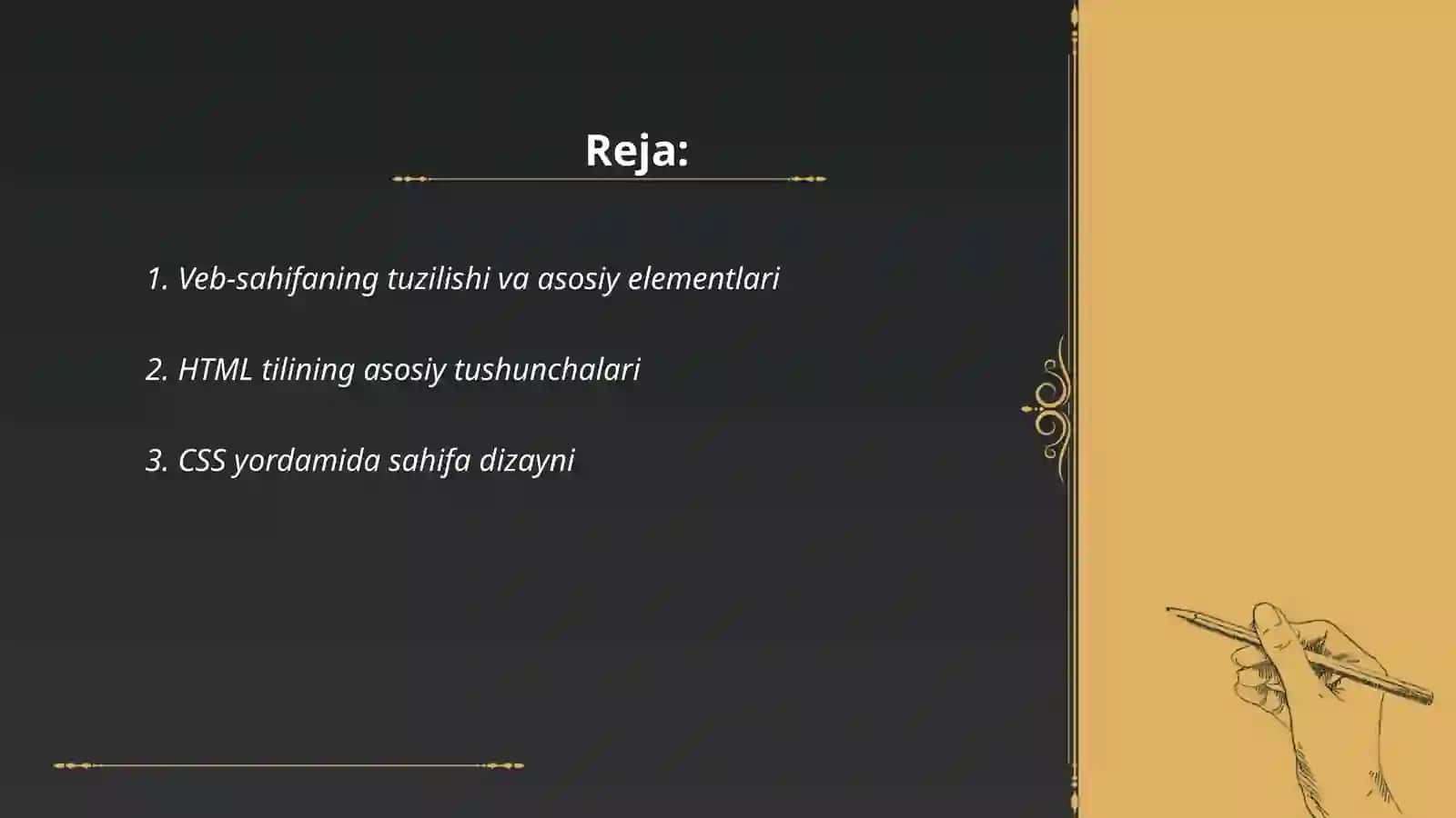 Veb-sahifaning tuzilishi va asosiy elementlari 2