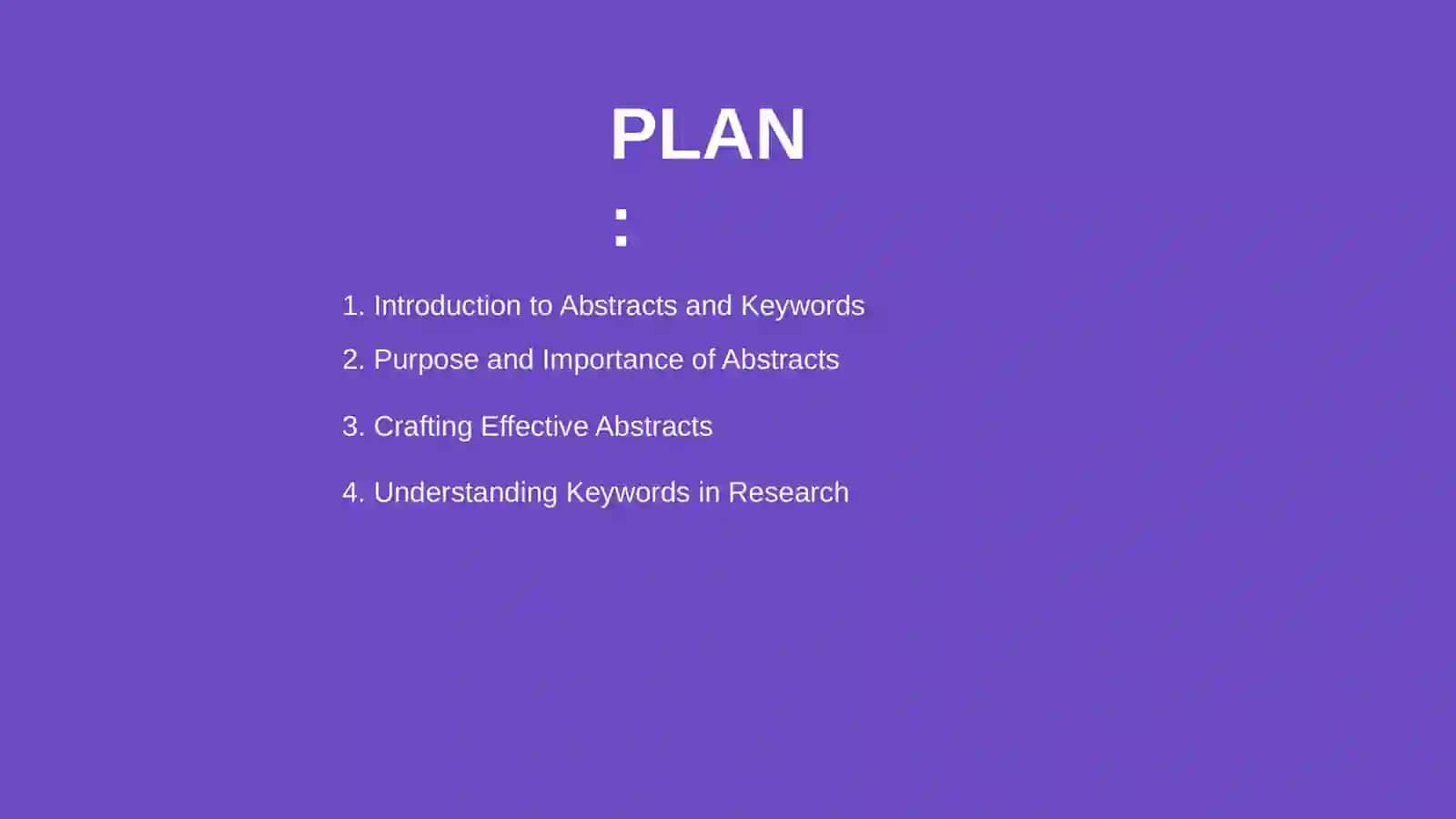 Introduction to Abstracts and Keywords 2