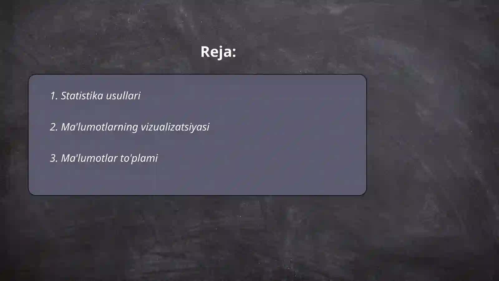 Analitik hisoblashlar 2