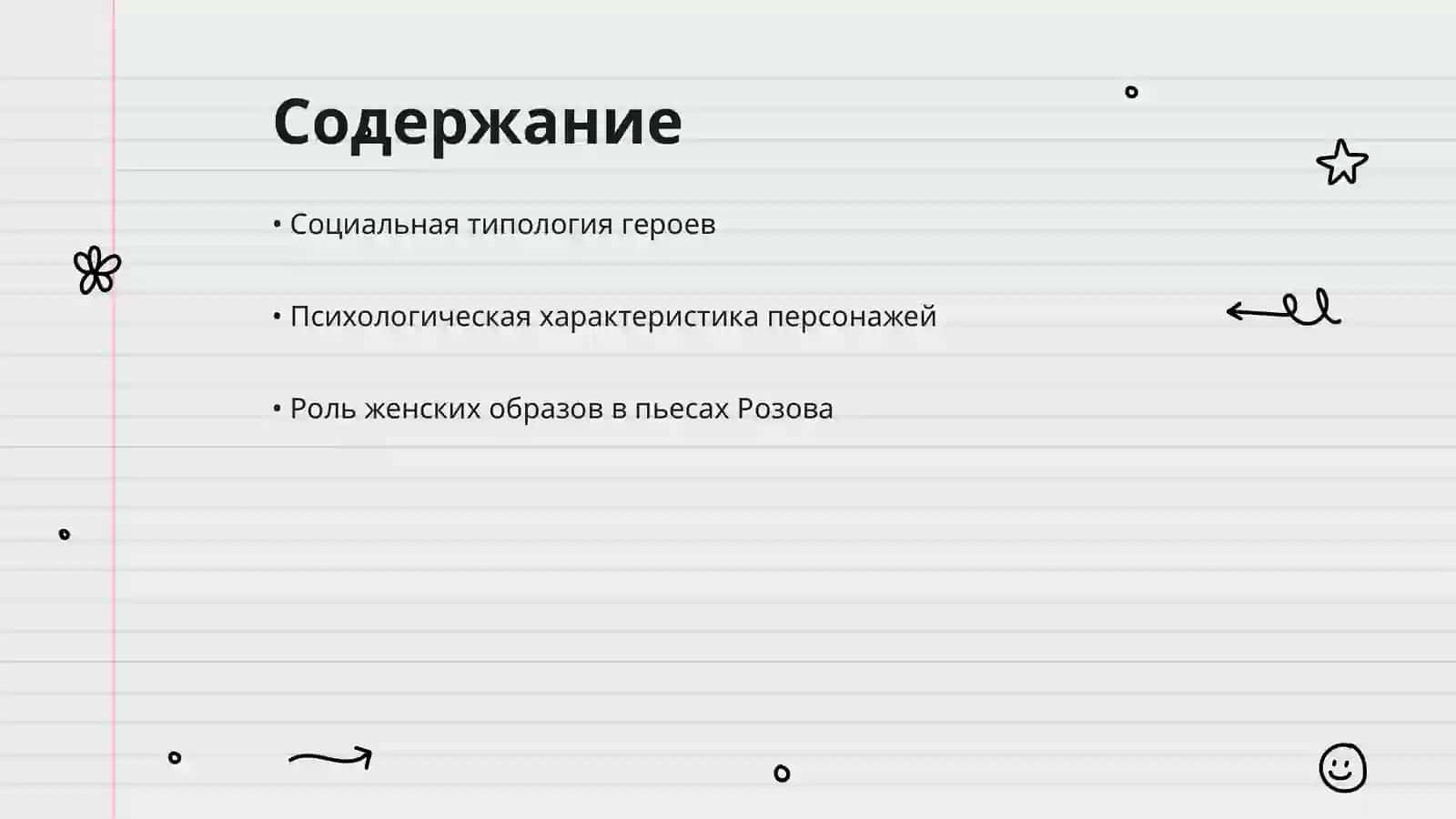 Типология героев пьес В.Розова 2