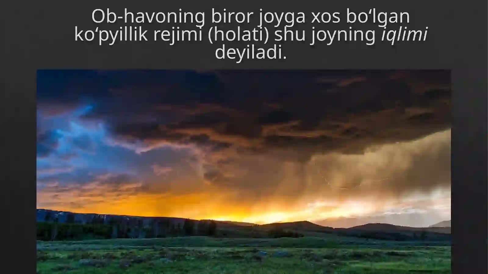 Yerning iqlim mintaqalari 2