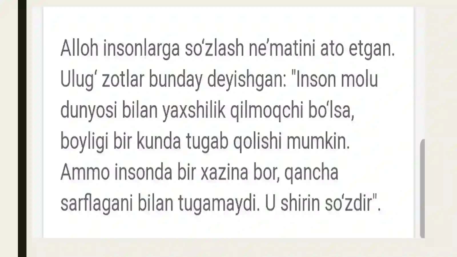 Xushfellilik, shirinso'lik va oqko'ngillik 2