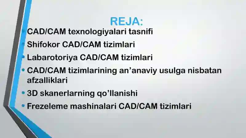 CAD/CAM texnologiyasi 2