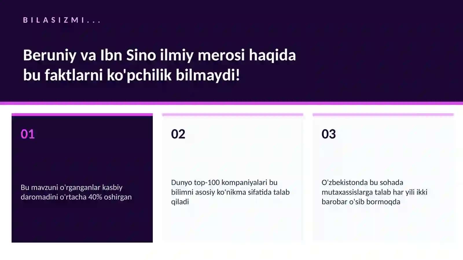 Beruniy va Ibn Sino ilmiy merosi 2
