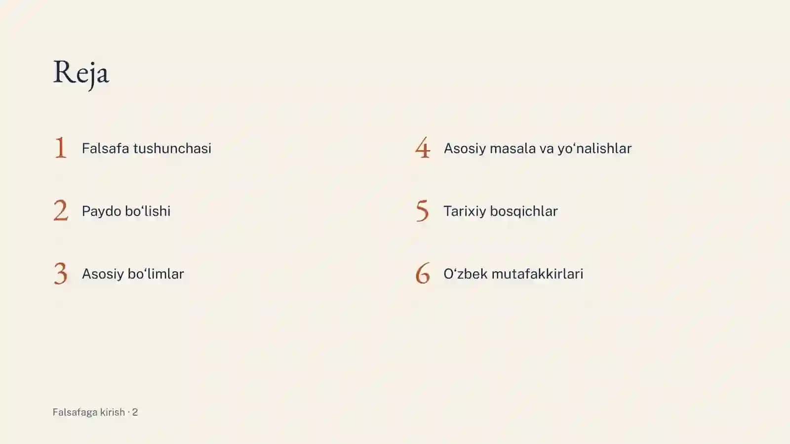Falsafaga kirish 2