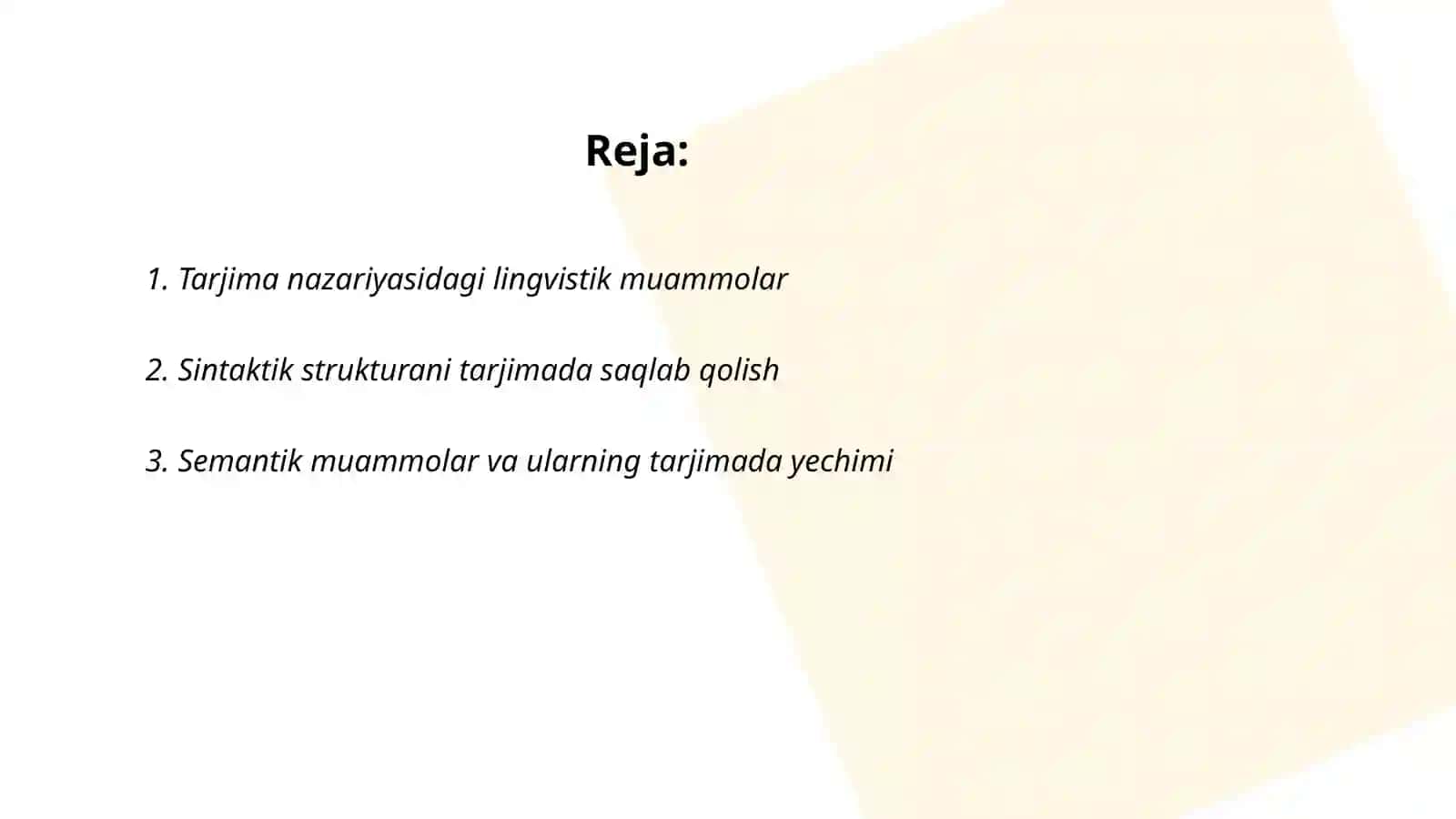 Mashina tarjimasining lingvistik muammolari 2