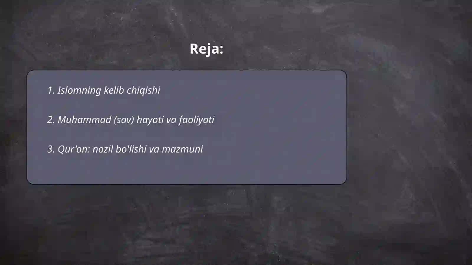 Islom dini tarixi va mohiyati 2