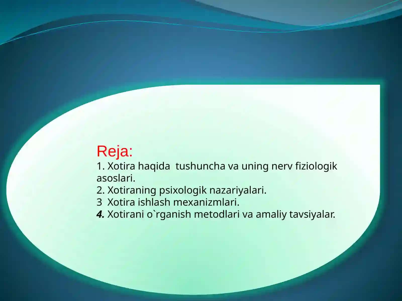 Xotira mexanizmlari 2
