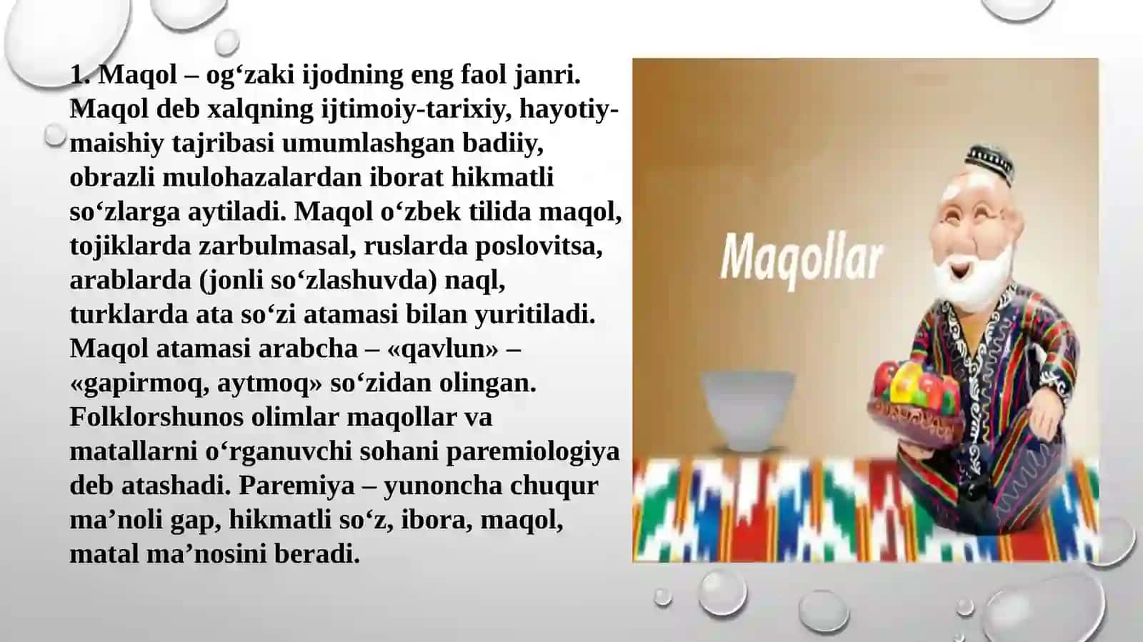 XALQ MAQOLLARI VA TOPISHMOQLAR 2