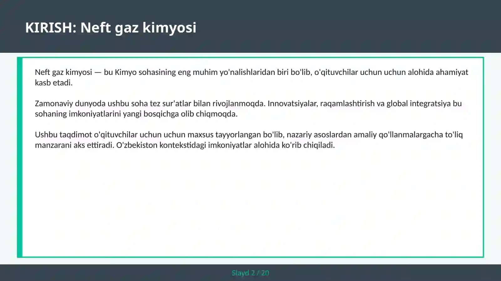 Neft gaz kimyosi 2
