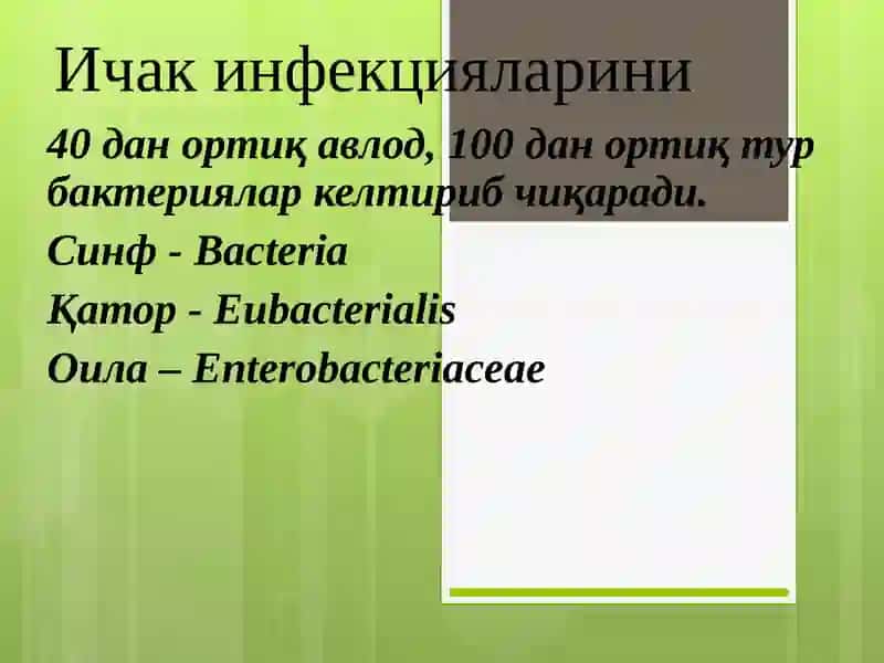 Ичак инфекциялари 2
