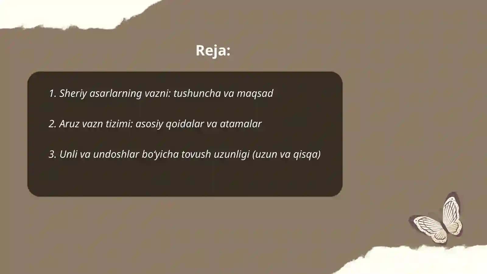 Sheriy asarlarning vaznini aniqlash 2