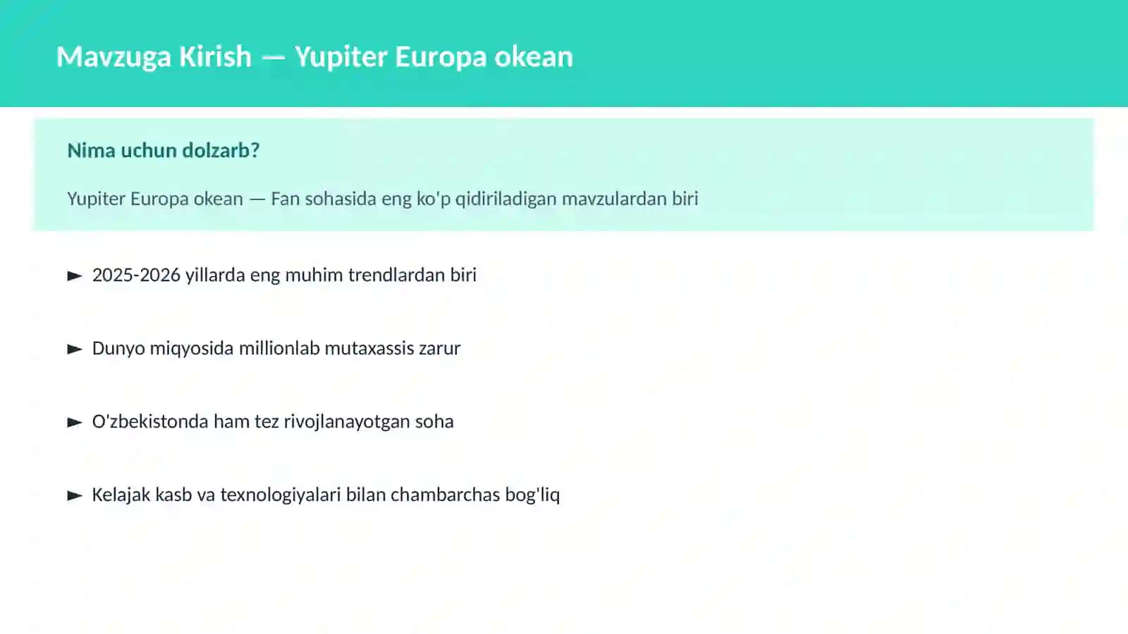 Yupiter Europa okean 2