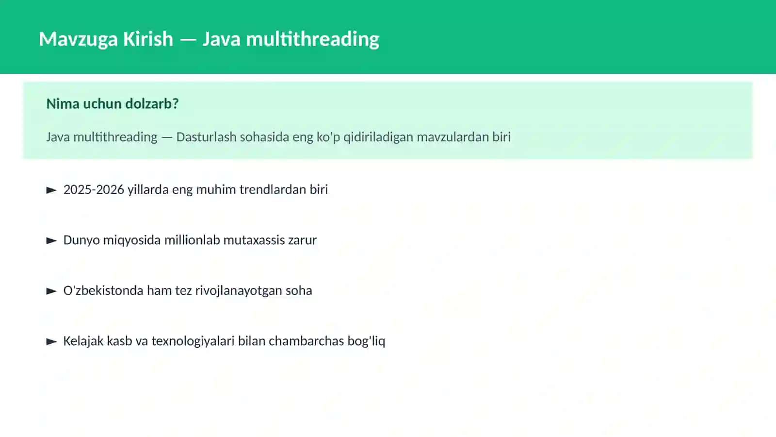Java multithreading 2