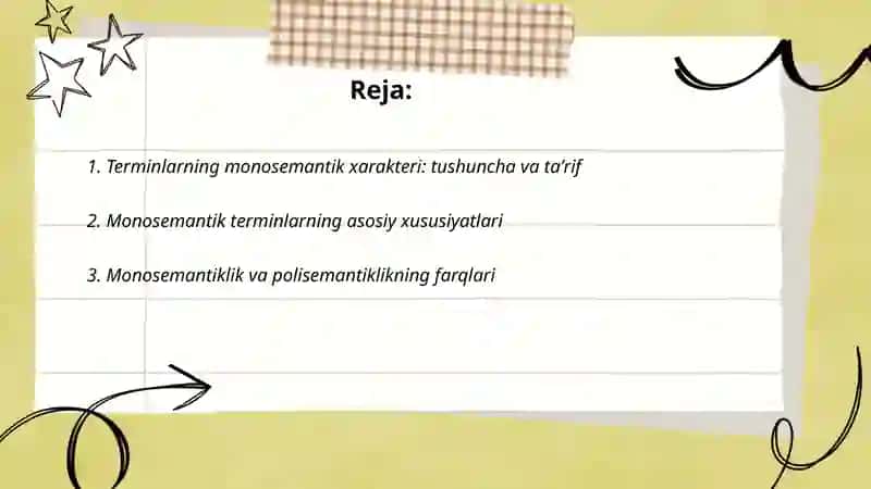 Terminlarning monosemantik xarakteri 2