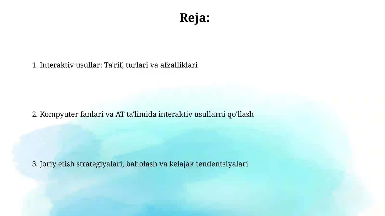 Informatika va axborot texnologiyalari fanini oʻqitishda interaktiv metodlardan foydalanish 2