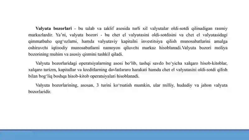 Valyuta operatsiyalari 2